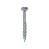 8 x 1 1/2  - Twin Woodscrew PZ2 CSK Zinc