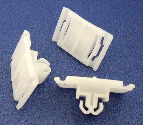 Exterior Door Trim Mounting Clip, White
