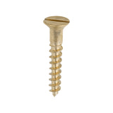 10 x 1 1/4 - Brass Timber Screw SLOT CSK
