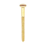 10 x 2 1/2 - Brass Timber Screw SLOT CSK