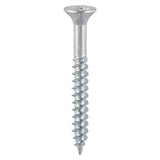 10 x 2 1/4  - Twin Woodscrew PZ2 CSK Zinc