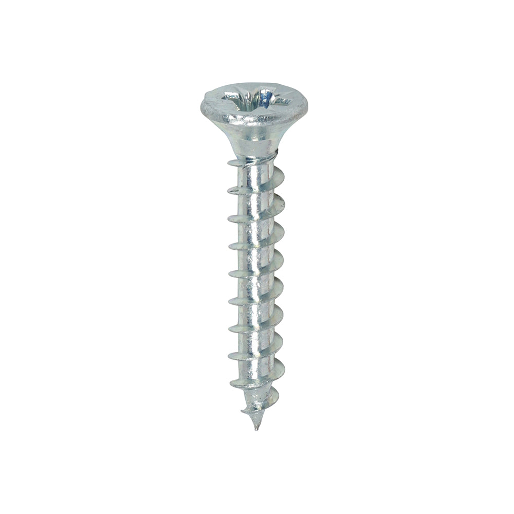 4.0 x 25 - Solo Woodscrew PZ2 CSK Zinc