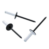 Blind Rivet, 4mm Hole, 12mm Black Collar