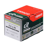 5.0 x 80 - C2 Exterior Strong-Fix - PZ - Twin-Cut - Silver