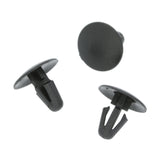 Button Clip, 5mm Hole, 12mm Head, Black