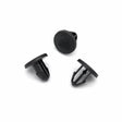 Button Clip, Black 5mm Hole