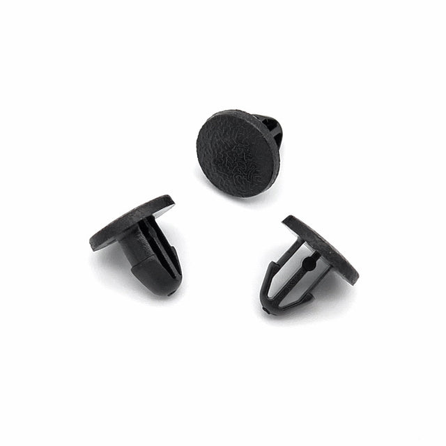 Button Clip, Black 5mm Hole