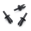 Plastic Rivet, 5mm hole, 10mm Collar, Black