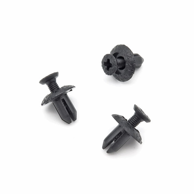 5mm Screw Fit Plastic Rivet, Black