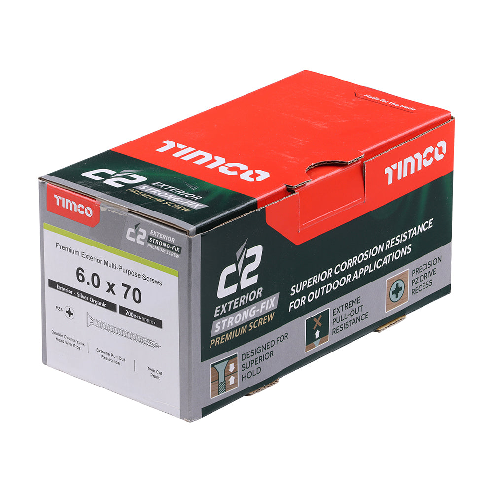 6.0 x 70 - C2 Exterior Strong-Fix - PZ - Twin-Cut - Silver
