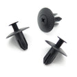 Screw Fit Plastic Rivet, 6mm Hole, 18mm Collar, Black