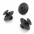 Screw Fit Clip, 6.5mm Hole, Black