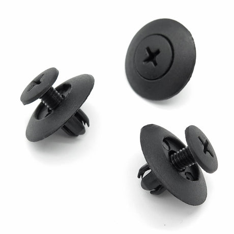 Screw Fit Clip, 6.5mm Hole, Black