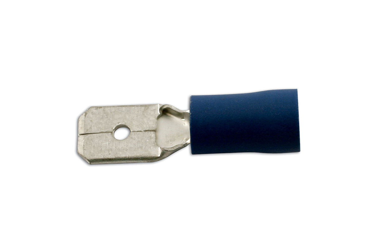 Blue 6.3mm Male Push-on Pre-Ins.Terminal