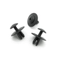 Screw Fit Plastic Rivet, 7mm Hole, 20mm Collar, Black