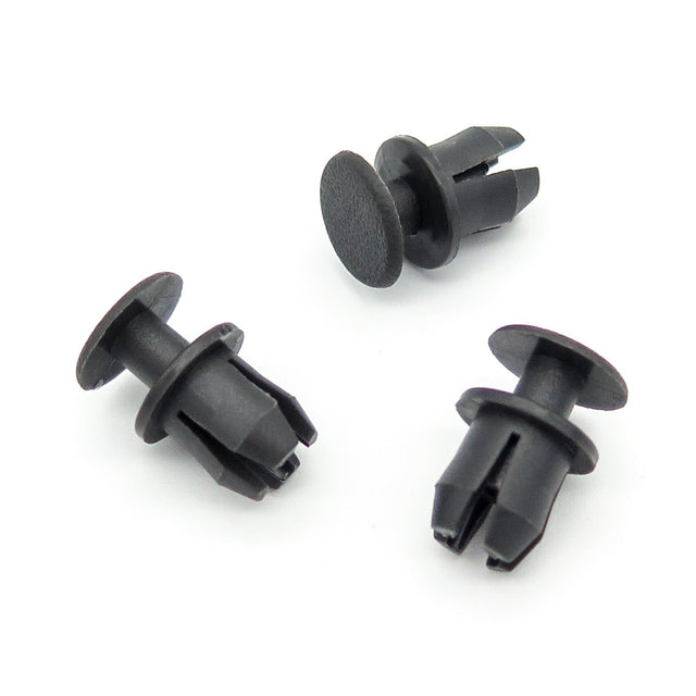 8.5mm Push Fit Plastic Rivet, Grey