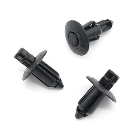 8mm Push Fit Expanding Plastic Rivet, Black