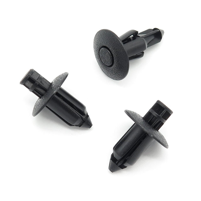 8mm Push Fit Expanding Plastic Rivet, Black