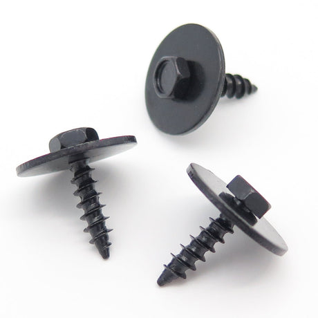 Metal Bolt & Washer Set, Black