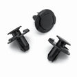 Push Fit Plastic Rivet, 8mm Hole, Black