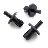 Push Fit Plastic Rivet, 8mm Hole, 19mm Collar, Black