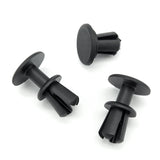 Push Fit Plastic Rivet, 8mm, Black