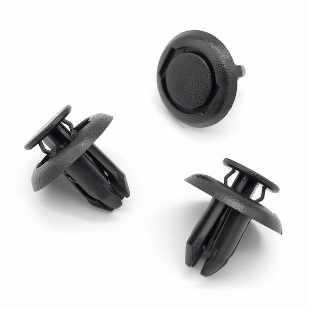 Push Fit Plastic Rivet, 8mm Hole, Black