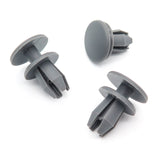 8mm Push Fit Plastic Rivet, Grey