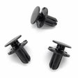 Push Fit Plastic Rivet, Black, 8mm