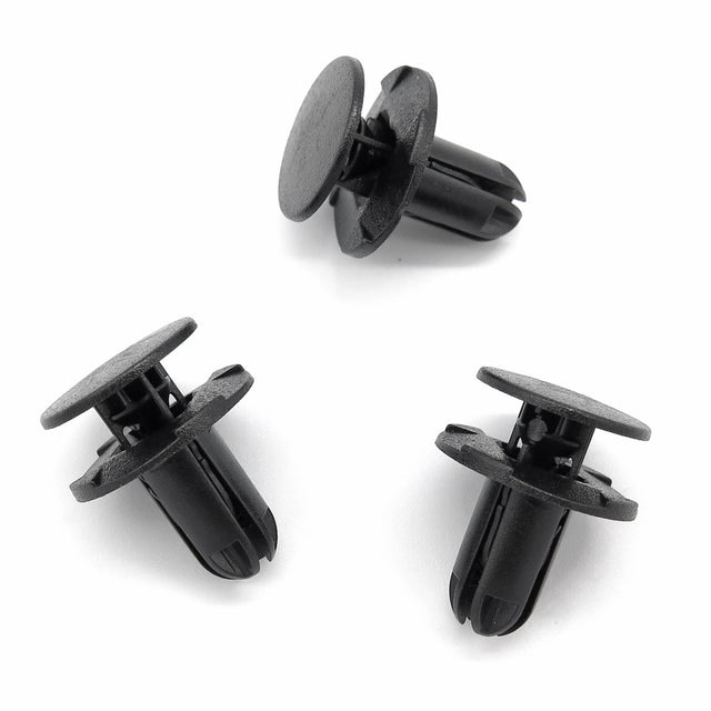 Push Fit Plastic Rivet, Black, 8mm