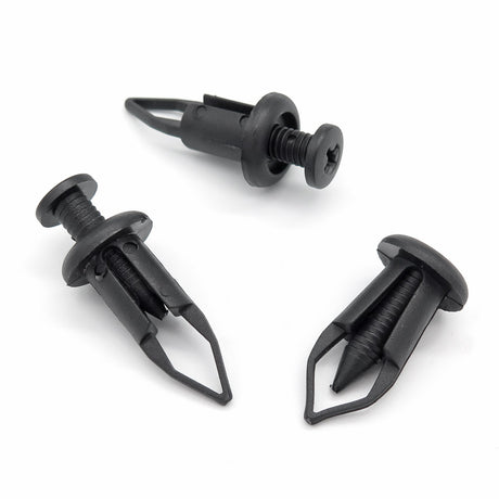 Screw Fit Clip, 9.5mm Hole, Black
