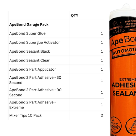 ApeBond Adhesive - Garage Pack