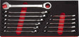 12 Pc Bolt Extractor Non-Reversible Ratcheting Spanner Set