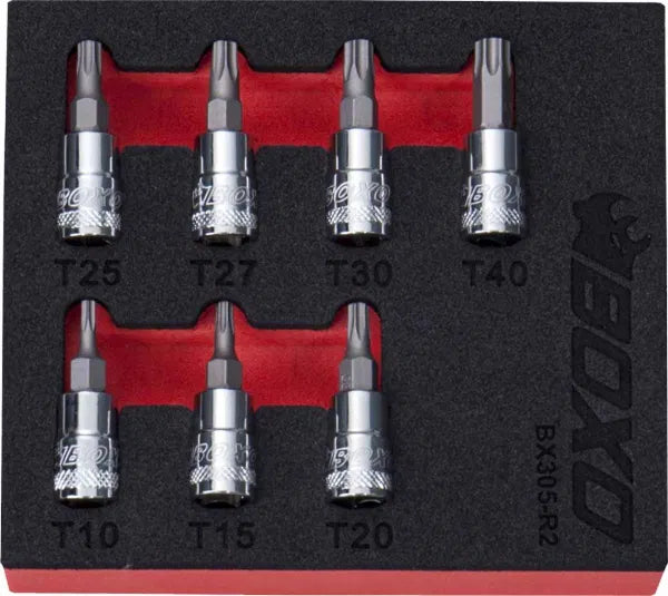 1/4" Torx Bit Socket Set In EVA Foam