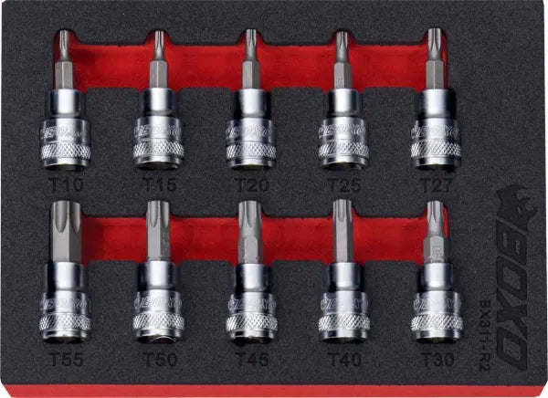 3/8" Torx Bit Socket Set In EVA Foam
