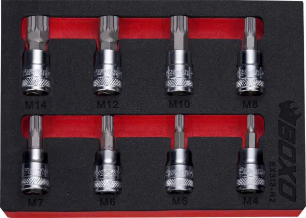 3/8" Spline Bit Socket Set In EVA Foam