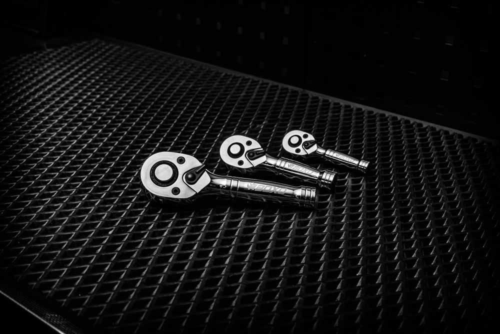 3 Pc Stubby Ratchet Set In EVA Foam