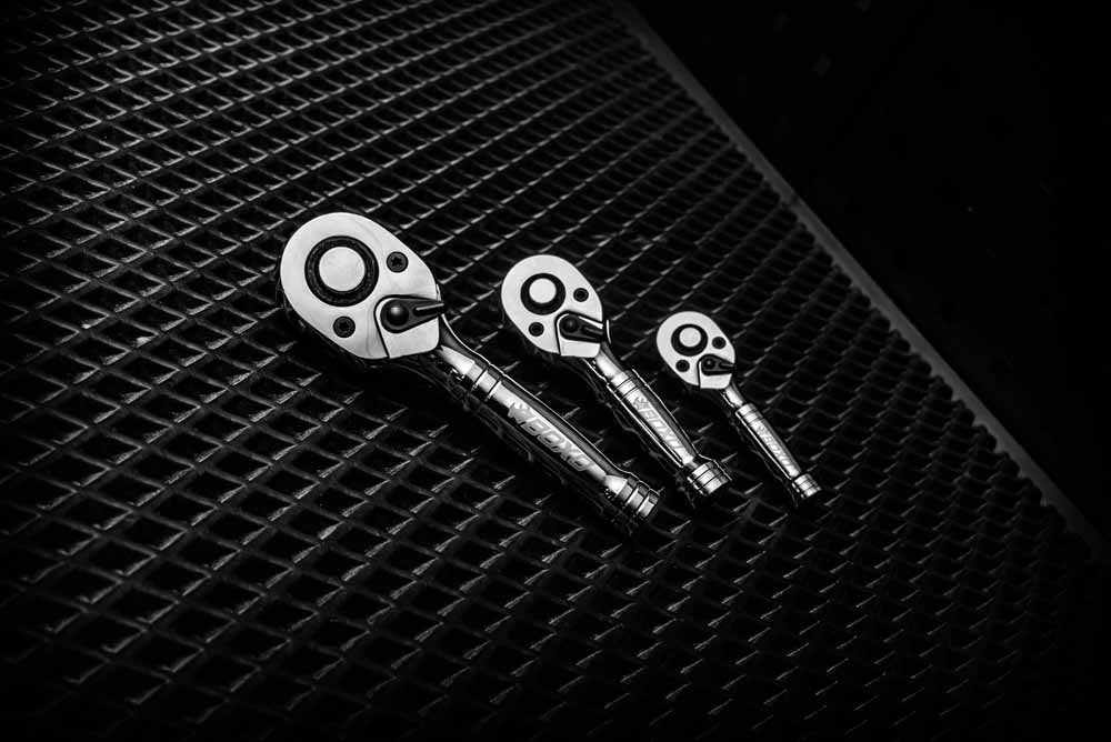 3 Pc Stubby Ratchet Set In EVA Foam