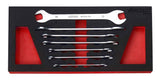 7 Pc Ultra Thin Double Open End Spanner Set In EVA Foam