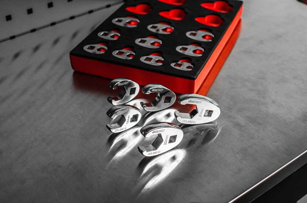 15 Pc 3/8" Dr. 6PT Crows Foot Wrench Set in EVA Foam