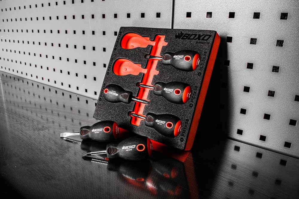 6 Pc Stubby Screwdriver Set