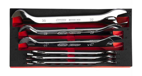 Ultra-Thin Double Open-Ended Spanner Set 20-32mm