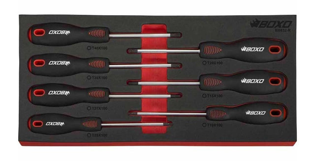 7 Pc Torx Screwdriver Set In EVA Foam