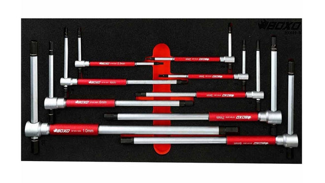 9 Pc 3 Way Spinner Hex T-Handle Wrench Set