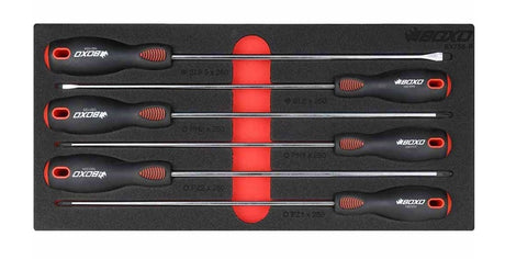 6pc 250mm long Screwdriver set in EVA Foam