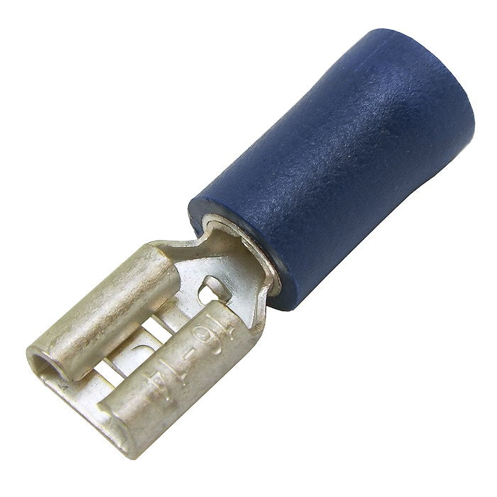 Blue 4.8mm Female Push-on Pre-Ins.Terminal