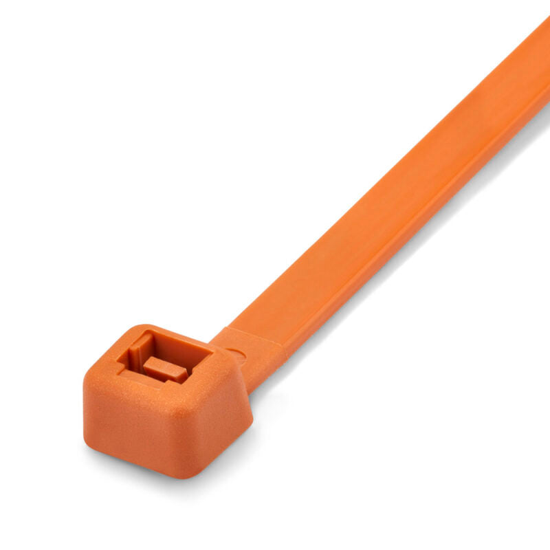 300 x 7.6mm Orange Cable Ties - Pack of 100
