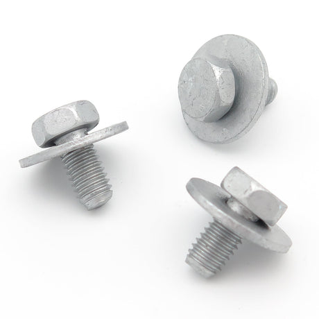 Metal Hex Head Bolt, M6x12, With Captive Washer