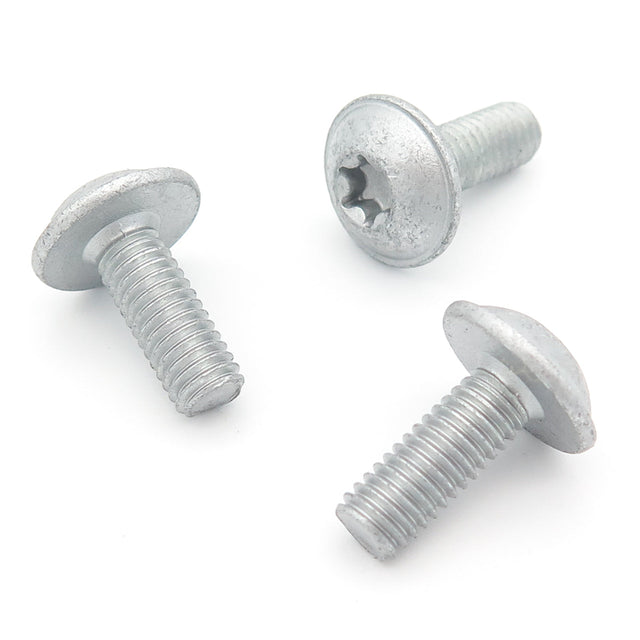 Metal Torx Head Screw, M6 x 20mm, Silver