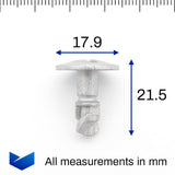 Metal Twist Lock Bolt, Silver - image 2